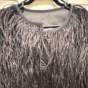 Black Feathered Jacket